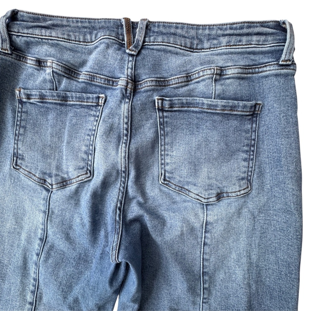 Kut from the Kloth Charlotte High Rise Wide Leg Jeans Womens 14 Medium Wash Boho - Picture 9 of 11